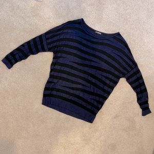 Express Sheer Striped Sweater, Size S